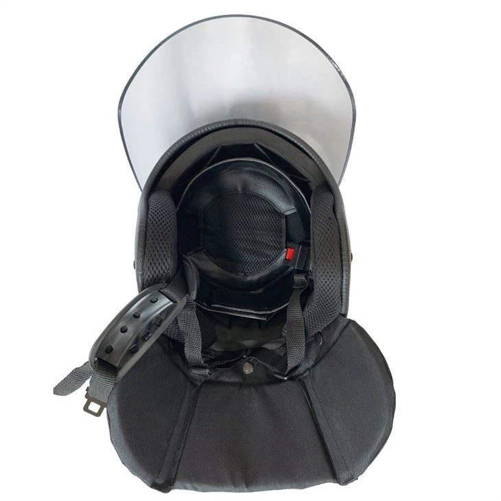 Military Security Safety Anti Riot Helmet With Hard Neck Protector