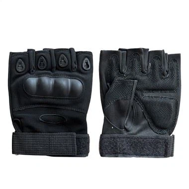 Xavfsizlikni himoya qilish uchun ochiq taktik yarim barmoqli qo'lqoplar